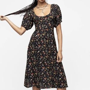Disturbia Luthien Puff Sleeve Midi Dress